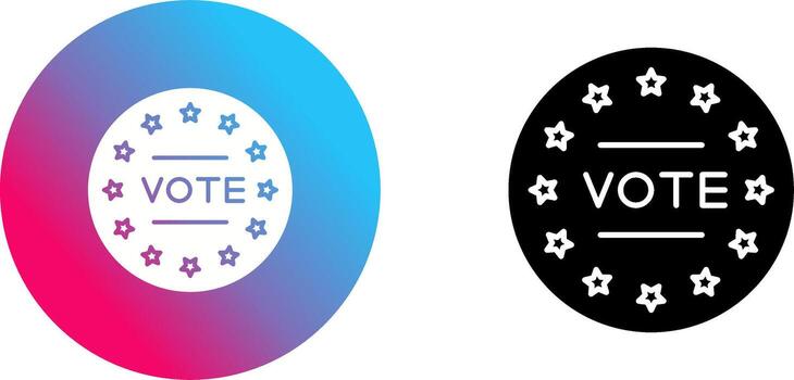 diseño de icono de voto vector