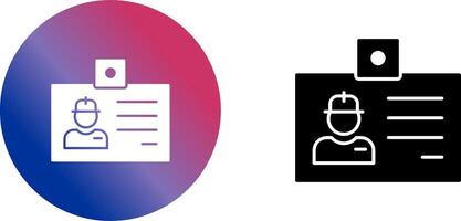 Identity Card Icon Design vector