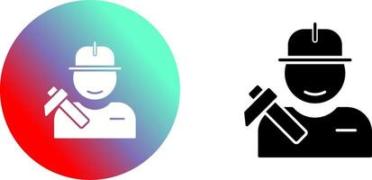 Worker Icon Design vector