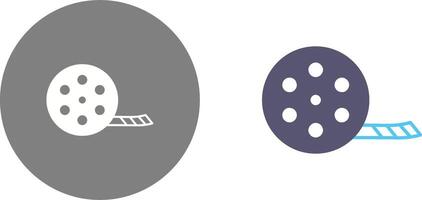 Unique Film Reel Icon Design vector