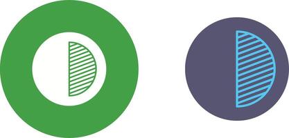 Unique Contrast Icon Design vector