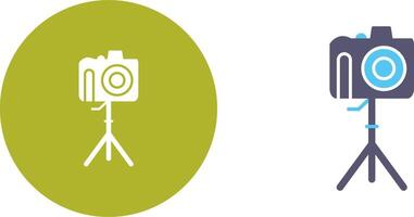 Unique Camera on Stand Icon Design vector