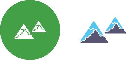 Unique Mountains Icon Design vector