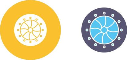 Unique Optical Diaphram Icon Design vector