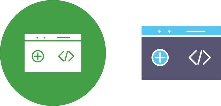 Unique Clean Code Icon Design vector