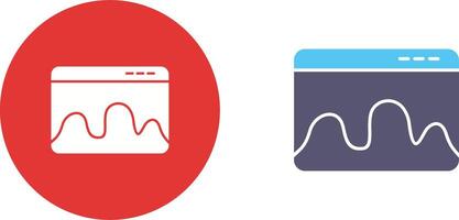 Webpage Statistics Icon Design vector