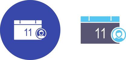 Unique Event Management Icon Design vector