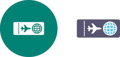 Plane Tickets Icon Design vector