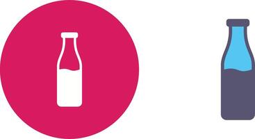 Milk Bottle Icon Design vector