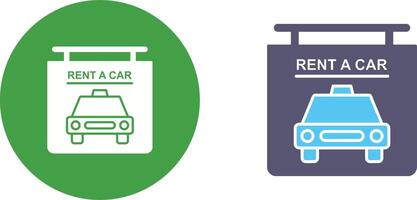 Rent a Car Icon Design vector