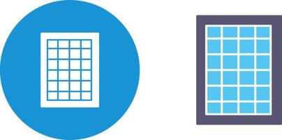 Table of Rates Icon Design vector