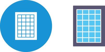 Table of Rates Icon Design vector