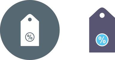 Unique Discount Tag II Icon Design vector