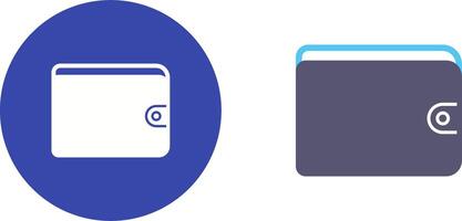 Unique Wallet Icon Design vector