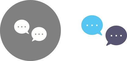 Unique Conversation Bubbles Icon Design vector