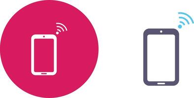 Unique Connected Device Icon Design vector