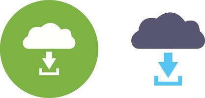 Unique Download from Cloud Icon Design vector