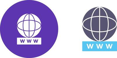 Unique World Wide Web Icon Design vector