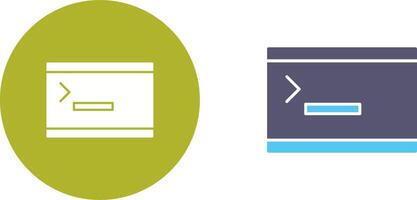 Unique Console Icon Design vector