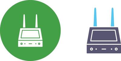 Unique Router Icon Design vector