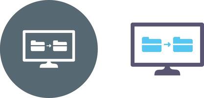 Unique File Sharing Icon Design vector