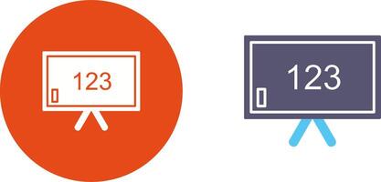 Unique Classroom Board Icon Design vector