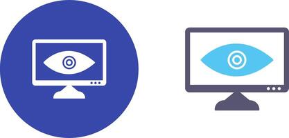 Unique Web Visibility Icon Design vector