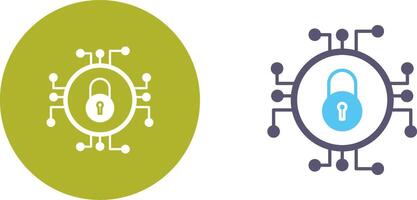 Unique Data Security Icon Design vector