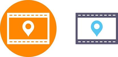 Unique Location Web Advertising Icon Design vector