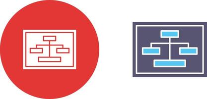 Unique Seo Structure Icon Design vector