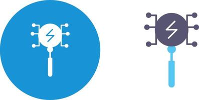 Unique Intelligent Search Icon Design vector
