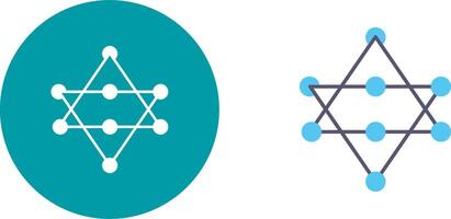 Unique Networks Icon Design vector