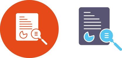 Unique Case Study Icon Design vector