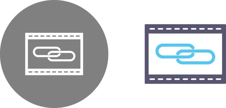 Unique Link Optimization Icon Design vector