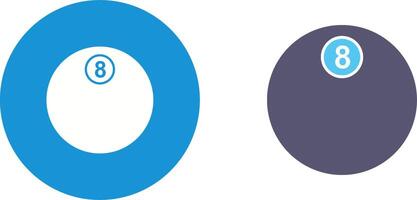Unique Eight Ball Icon Design vector