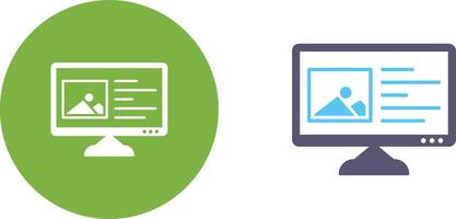 Unique Content Planning Icon Design vector