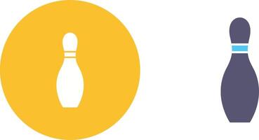 Unique Bowling Pin Icon Design vector