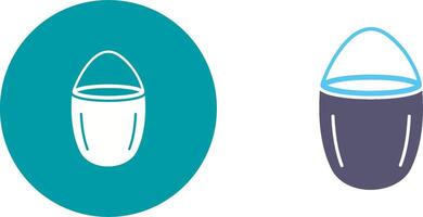 Unique Water Bucket Icon Design vector