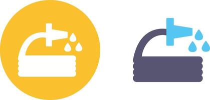 Unique Water Hose Icon Design vector