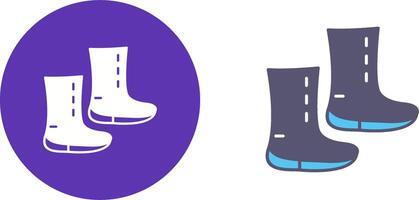 Unique Boots Icon Design vector