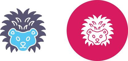 Hedgehog Icon Design vector