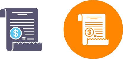 Receipt Icon Design vector