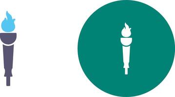 Museum Torch Icon Design vector