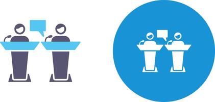 Debate Icon Design vector