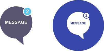 Message Bubbles Icon Design vector