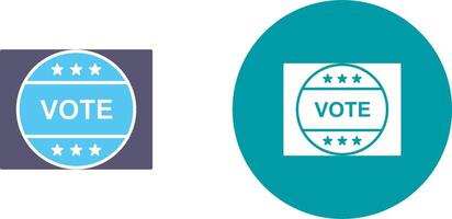 Vote Sticker Icon Design vector