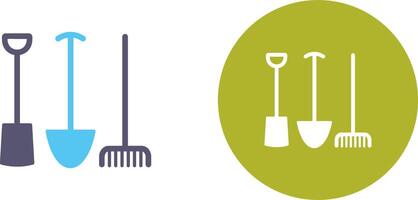 Gardening Tools Icon Design vector