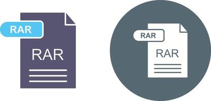RAR Icon Design vector