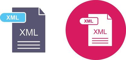 xml icono diseño vector