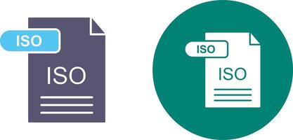 ISO Icon Design vector